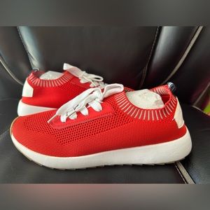 Nautica Red Retro Joggers Slip On Shoes